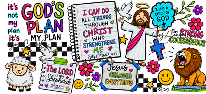 God's Plan - UVDTF Wrap for cups/hard surfaces sticker