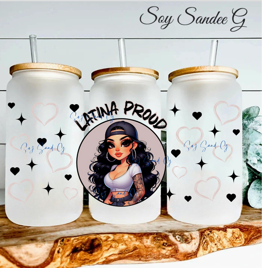 Latina Proud - UVDTF Wrap for cups/hard surfaces sticker