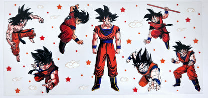Dragonball Red Uniform - UVDTF wrap for cups/hard surfaces sticker