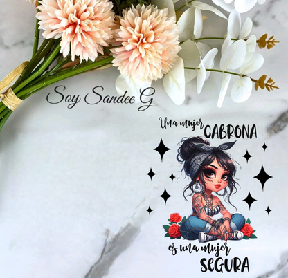 Una Mujer Cabrona - UVDTF Decal for cups/hard surfaces sticker