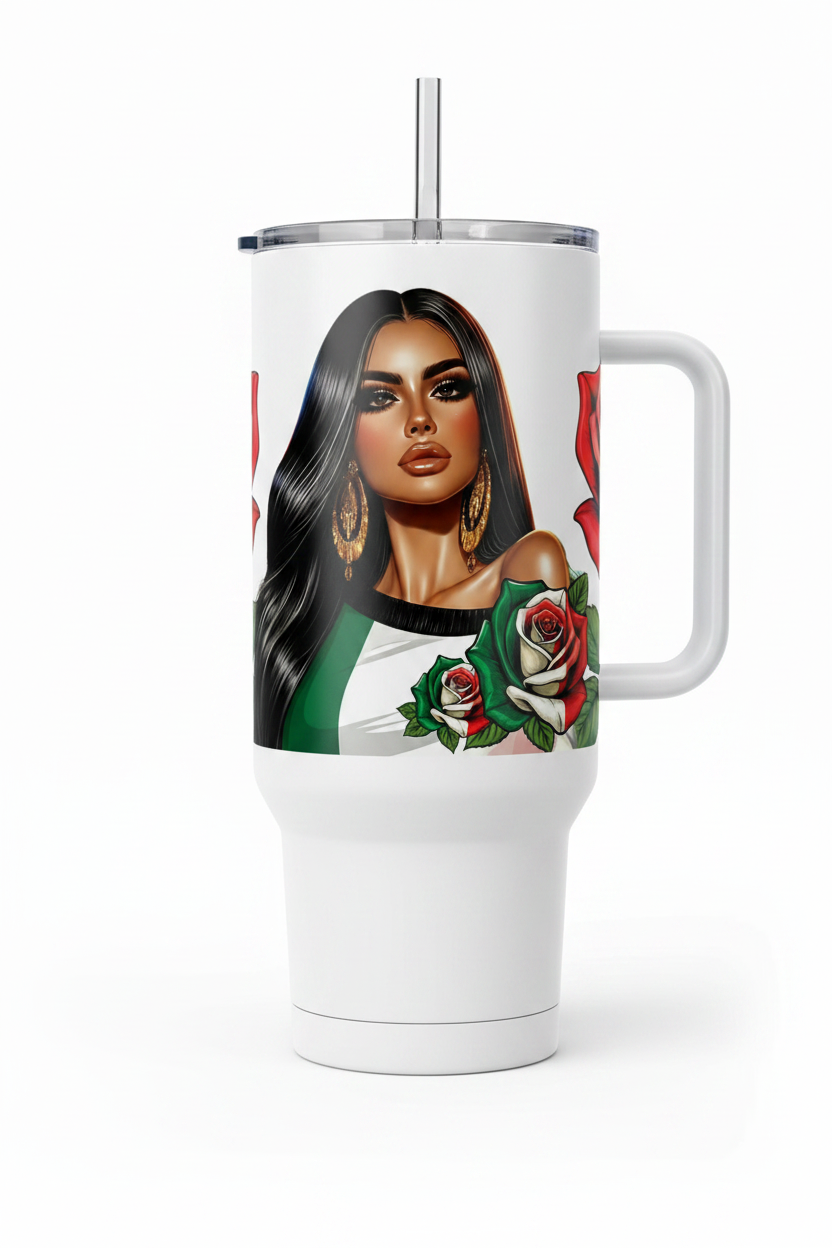Mexicana Roses - UVDTF Wrap for cups/hard surfaces sticker