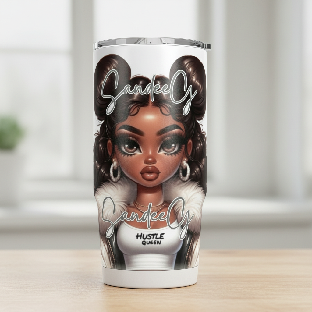 Hustle Queen - UVDTF Decal for cups/hard surfaces sticker
