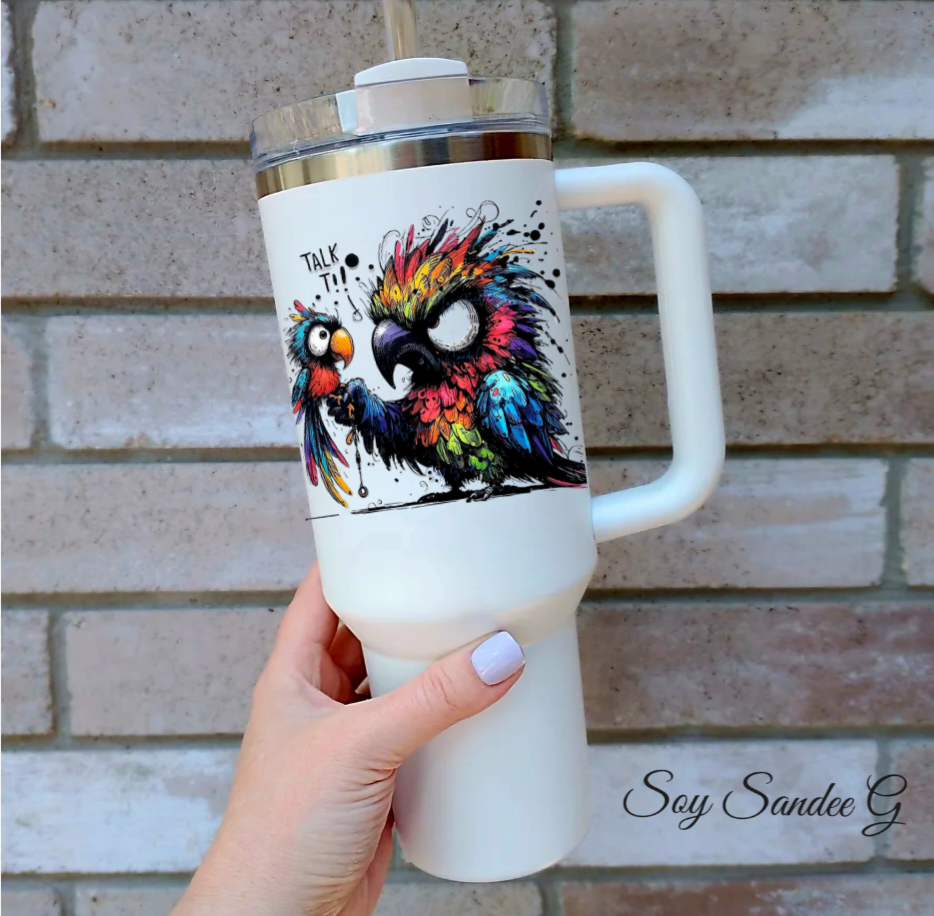 Colorful Birds - UVDTF Decal for cups/hard surfaces sticker