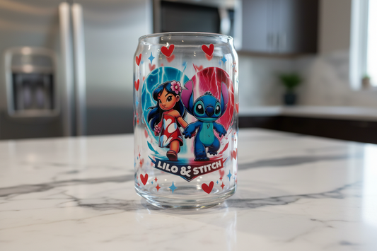 Lilo & Stich Love - UVDTF Wrap for cups/hard surfaces sticker