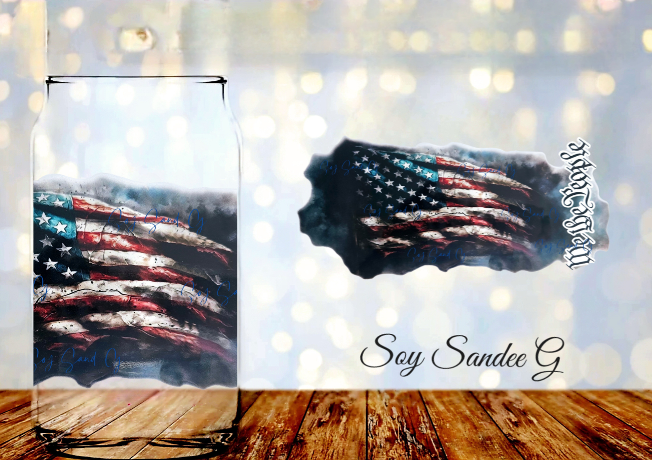 We The People - UVDTF Wrap for cups/hard surfaces sticker