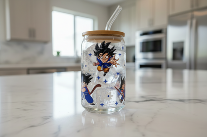 Dragonball Blue Uniform - UVDTF wrap for cups/hard surfaces sticker