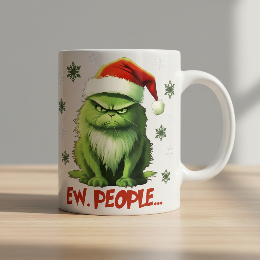 EW People Cat - UVDTF Decal for cups/hard surfaces sticker
