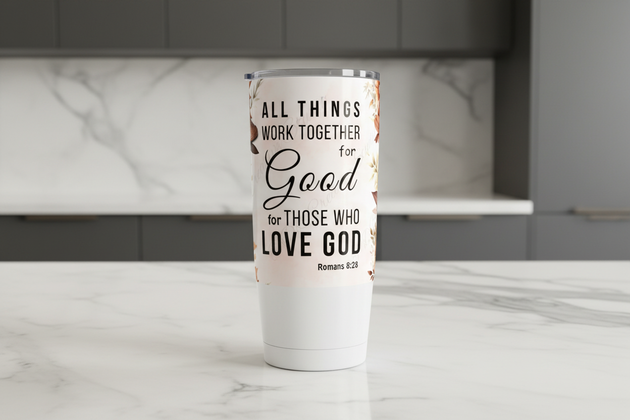 All Things Work Together for Good - UVDTF Wrap for cups/hard surfaces sticker