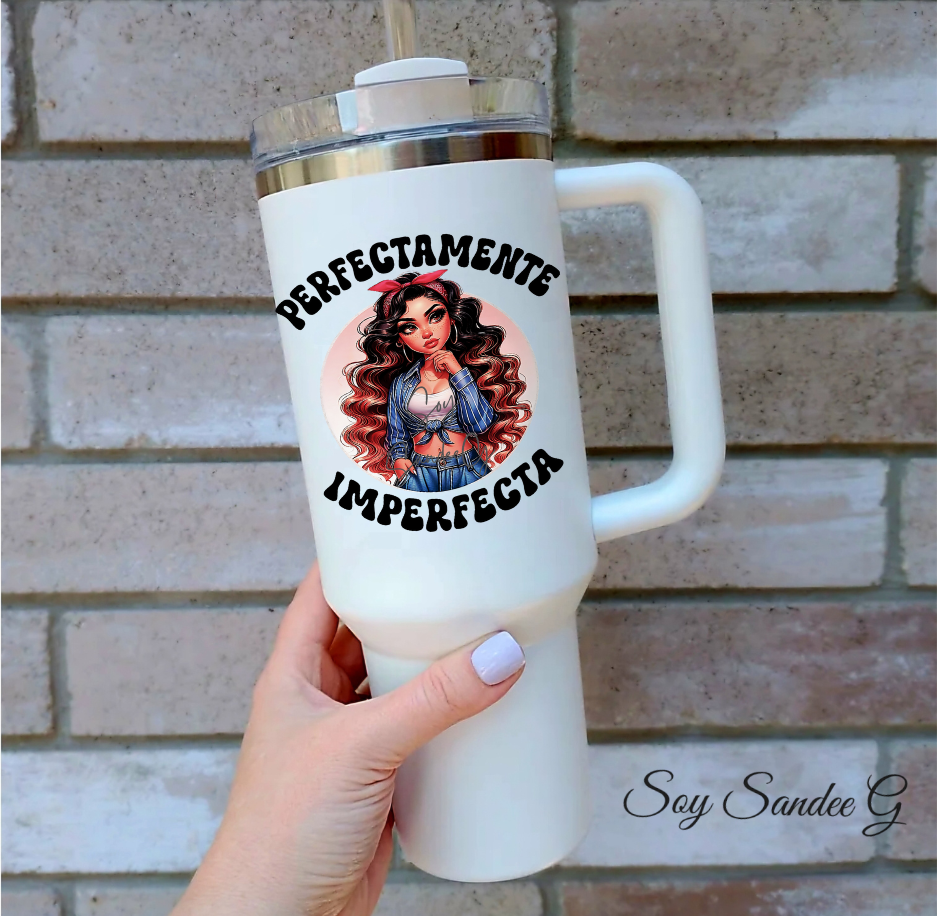 Perfectamente Imperfecta (Perfectly Imperfect) - UVDTF Decal for cups/hard surfaces sticker