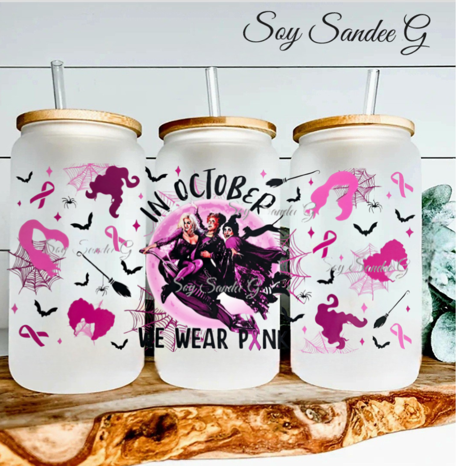 Envoltura UVDTF rosa Hocus Pocus