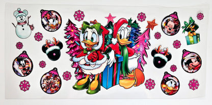 Daisy & Donald Christmas - UVDTF Wrap for cups/hard surfaces sticker
