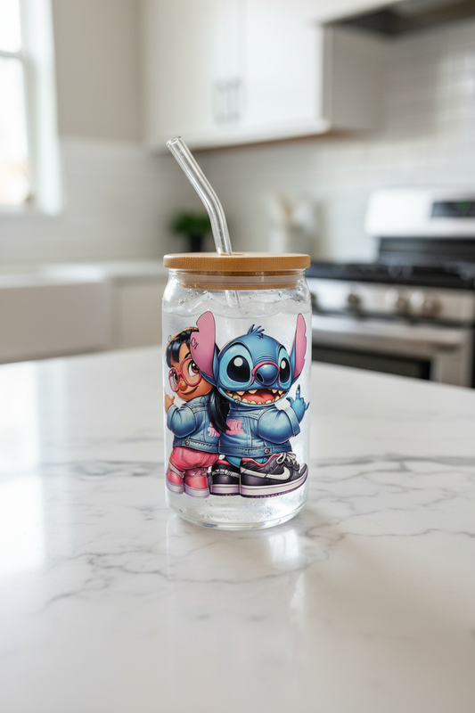 Lilo & Stitch Jean Jackets - UVDTF Decal for cups/hard surfaces sticker