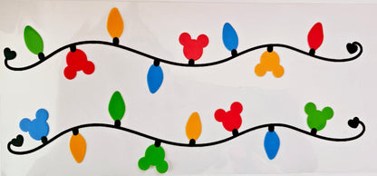 Christmas Magical Lights - UVDTF Wrap for cups/hard surfaces sticker