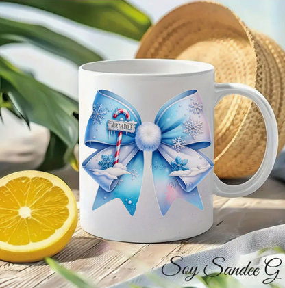 North Pole Coquette Bow - UVDTF Decal for cups/hard surfaces sticker