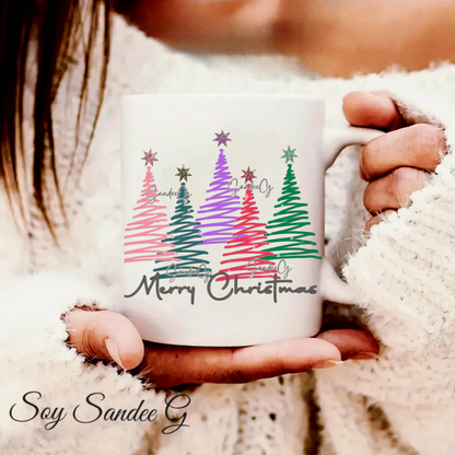Spiral Christmas Trees - UVDTF Decal for cups/hard surfaces sticker
