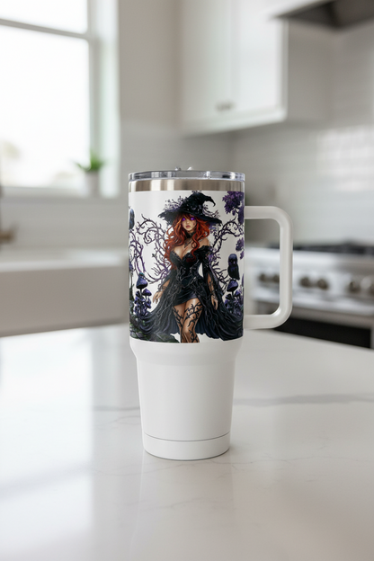 Purple Tree Witch - UVDTF wrap for cups/hard surfaces sticker