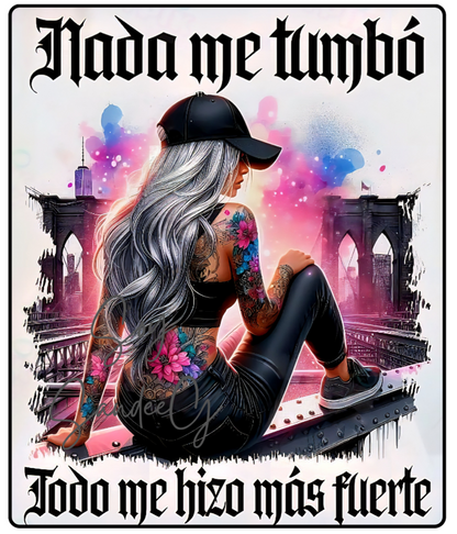 Nada me Tumbó (Nothing Brought me Down) - UVDTF Decal for cups/hard surfaces sticker