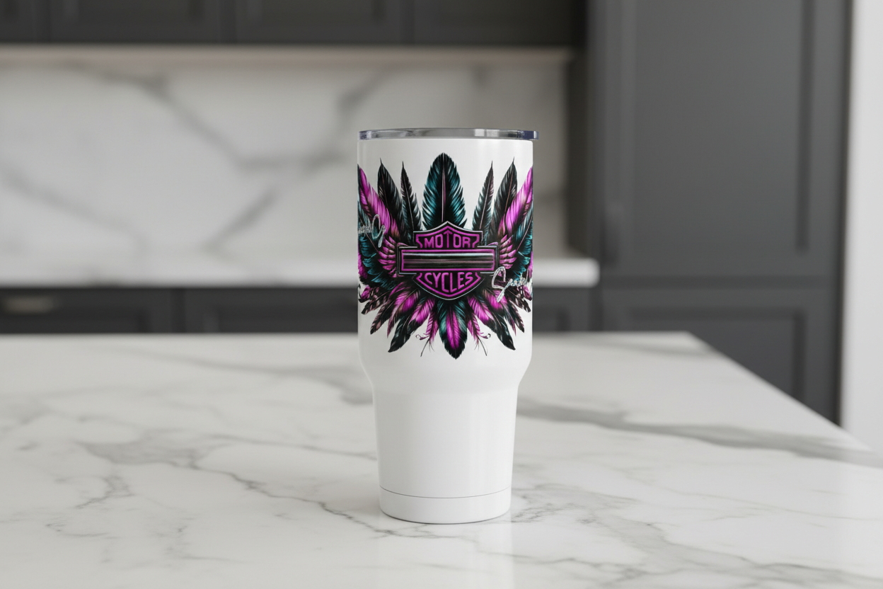 Motorcycle Feathers - UVDTF Decal for cups/hard surfaces sticker