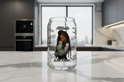 Attitude? - UVDTF Wrap for cups/hard surfaces sticker