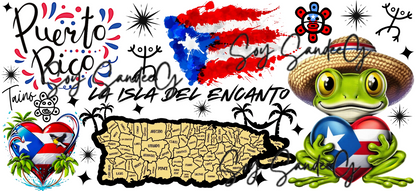 La Isla del Encanto - UVDTF Wrap for cups/hard surfaces sticker