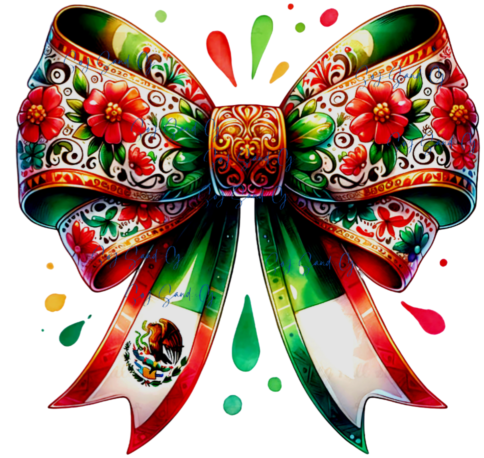 Mexican Coquette Bow #2 - UVDTF Decal for cups/hard surfaces