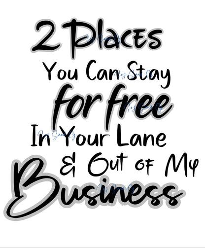 Out of my Business - UVDTF Decal for cups/hard surfaces sticker