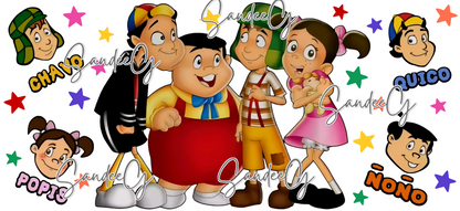 Chespirito Buddies - UVDTF Wrap for cups/hard surfaces sticker