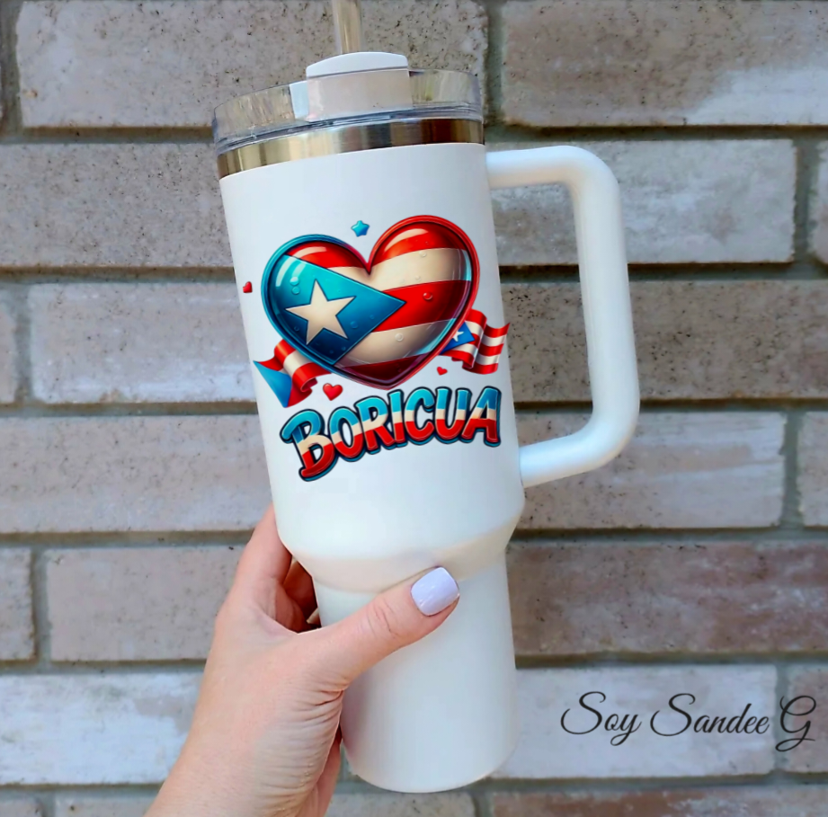 Boricua Heart - UVDTF Decal for cups/hard surfaces sticker