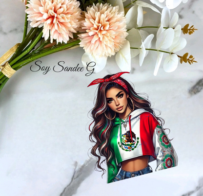 Sexy Mexican Latina #1 - UVDTF Decal for cups/hard surfaces