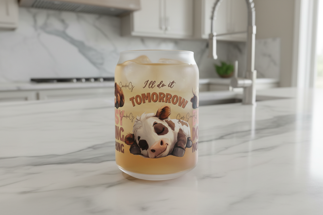 Busy Doing Nothing - UVDTF Wrap for cups/hard surfaces sticker