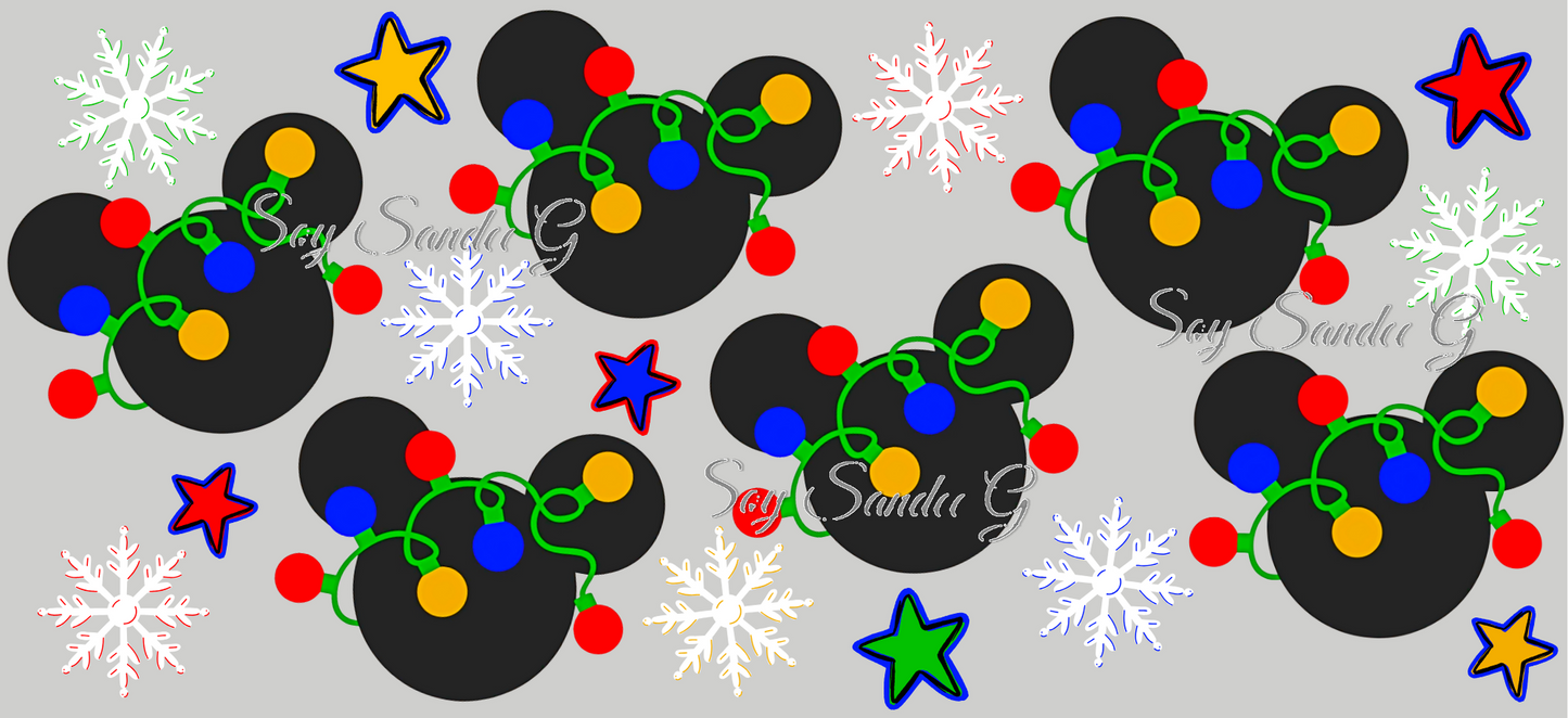 Mickey Lights - UVDTF Wrap for cups/hard surfaces sticker