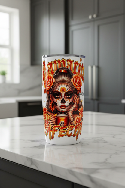 Mamacita Needs Cafecito Skully - UVDTF Decal for cups/hard surfaces sticker