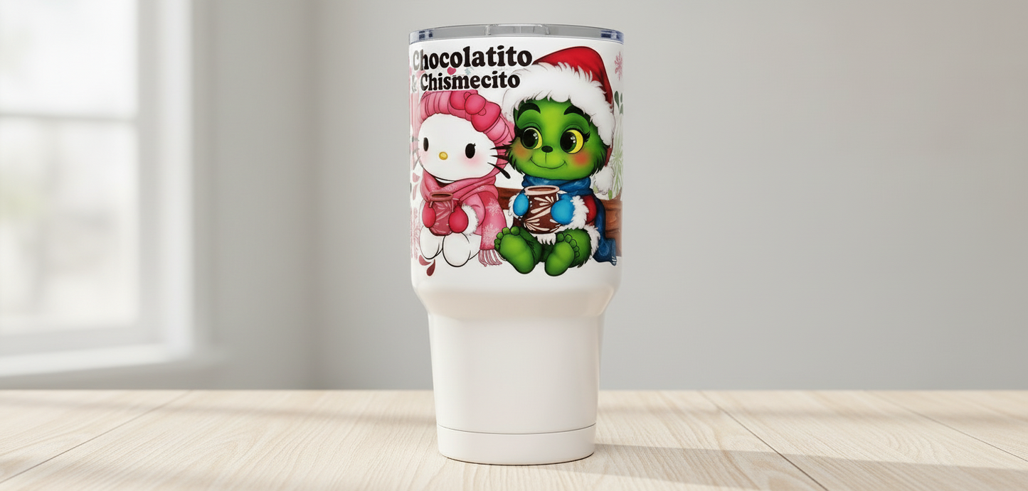 Modo de puntada de Grinch en envoltura UVDTF