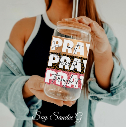 Pray On It - UVDTF Small Decal for cups/hard surfaces sticker