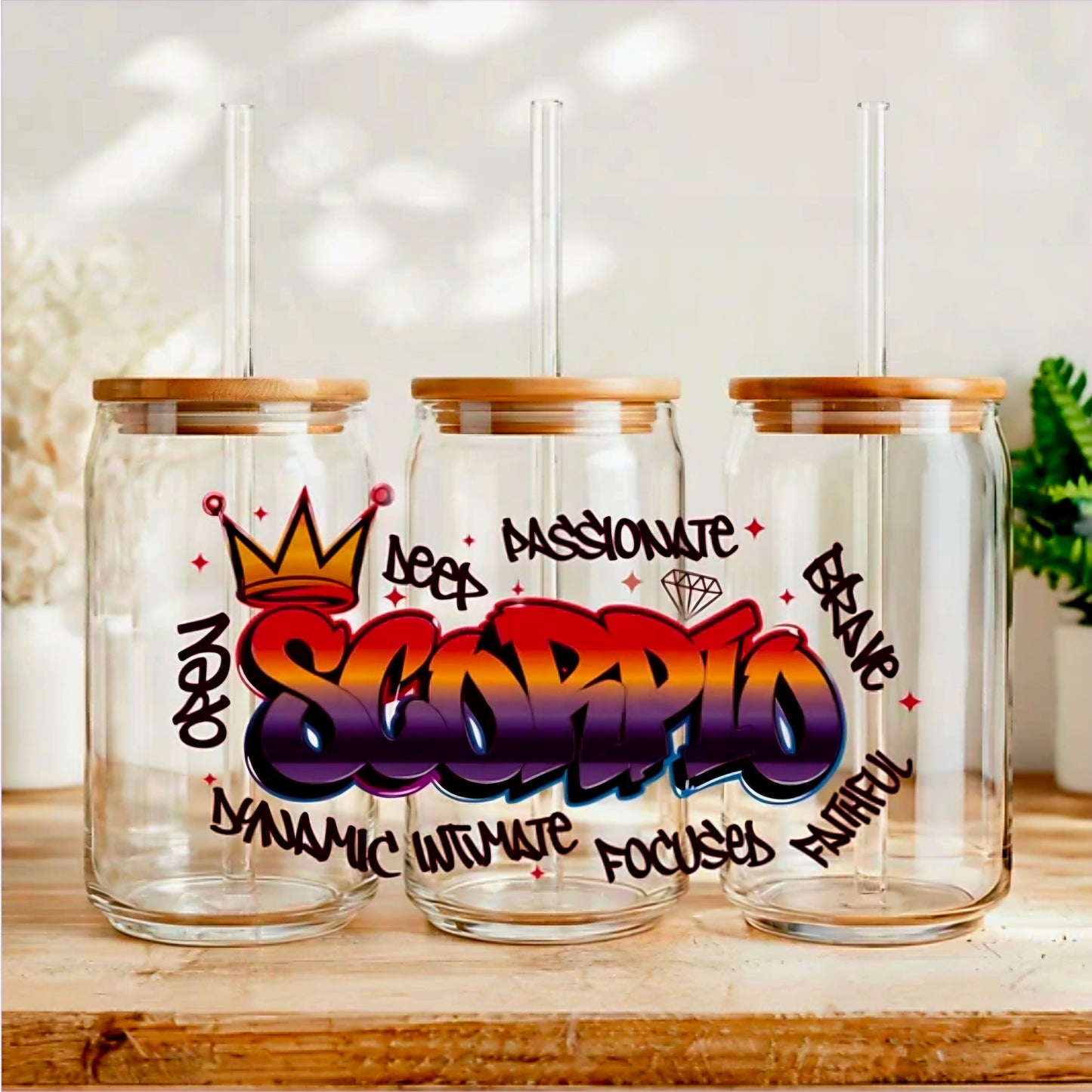 Graffiti Scorpio - UVDTF Wrap for cups/hard surfaces sticker