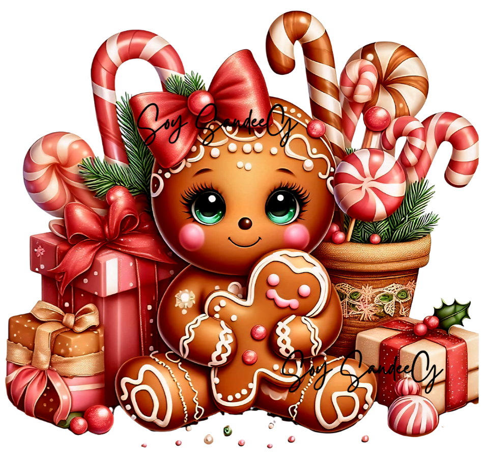 Gingerbread Girl - UVDTF Decal for cups/hard surfaces sticker