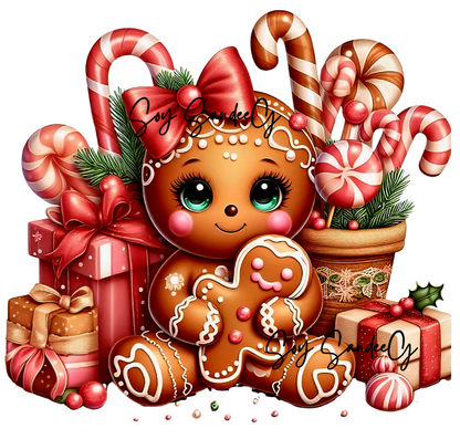 Gingerbread Girl - UVDTF Decal for cups/hard surfaces sticker