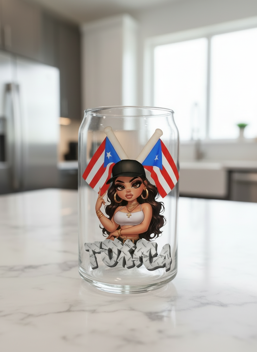 La Boricua Tóxica - UVDTF Decal for cups/hard surfaces sticker