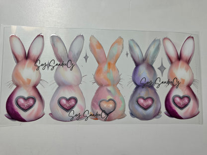 Bunnies Love - UVDTF Wrap for cups/hard surfaces sticker