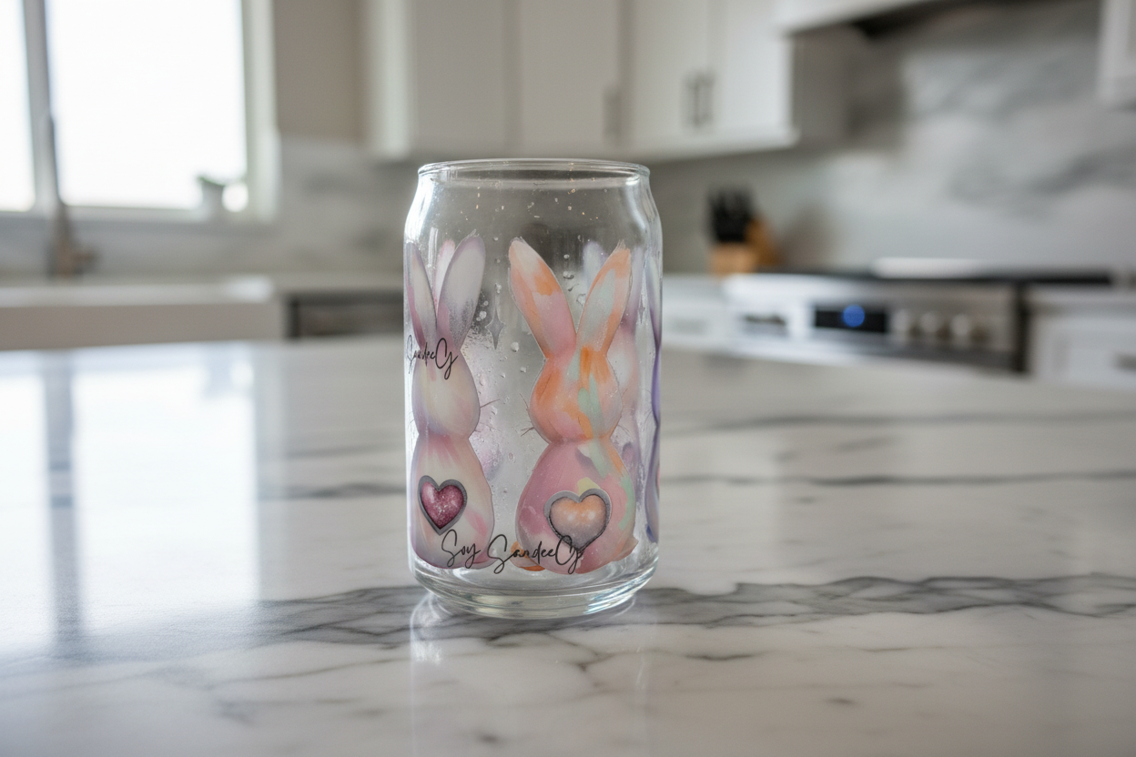 Bunnies Love - UVDTF Wrap for cups/hard surfaces sticker