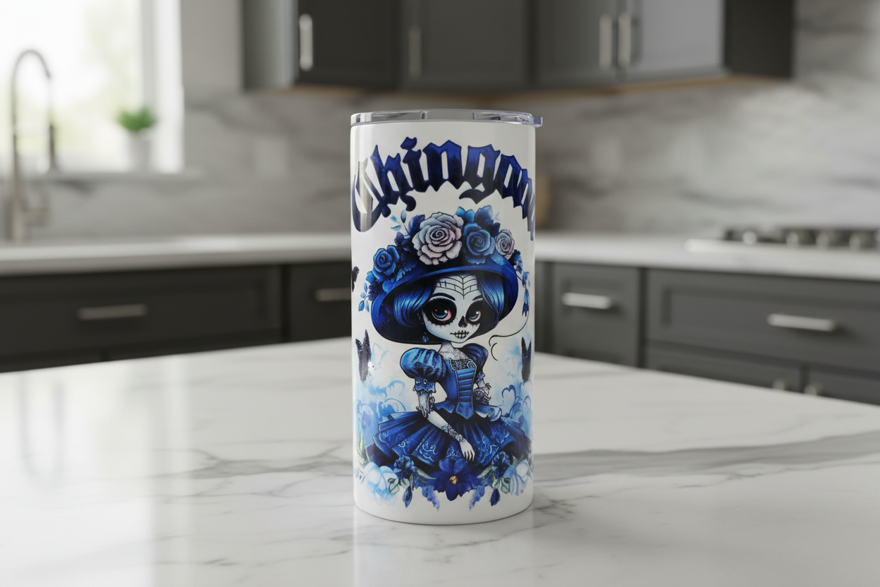 Halloween Chingona - UVDTF Wrap for cups/hard surfaces sticker