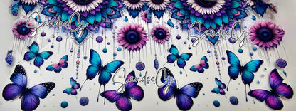 Sunflowers & Butterflies  - UVDTF Wrap for cups/hard surfaces sticker