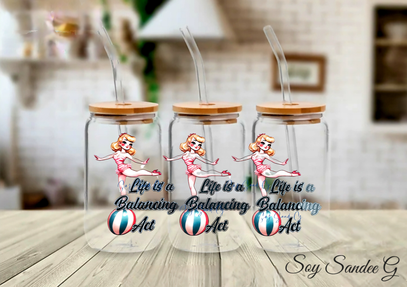 Life is a Balancing Act - UVDTF Wrap for cups/hard surfaces sticker