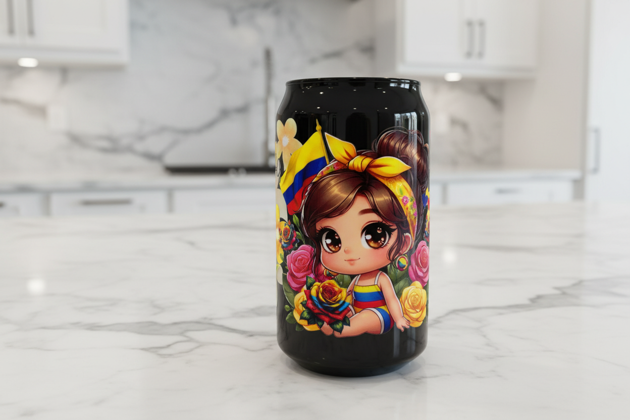 Colombia Cutie #2 - UVDTF Wrap for cups/hard surfaces sticker