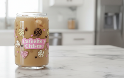 Cafecito y Chisme Conchas - UVDTF Wrap for cups/hard surfaces sticker