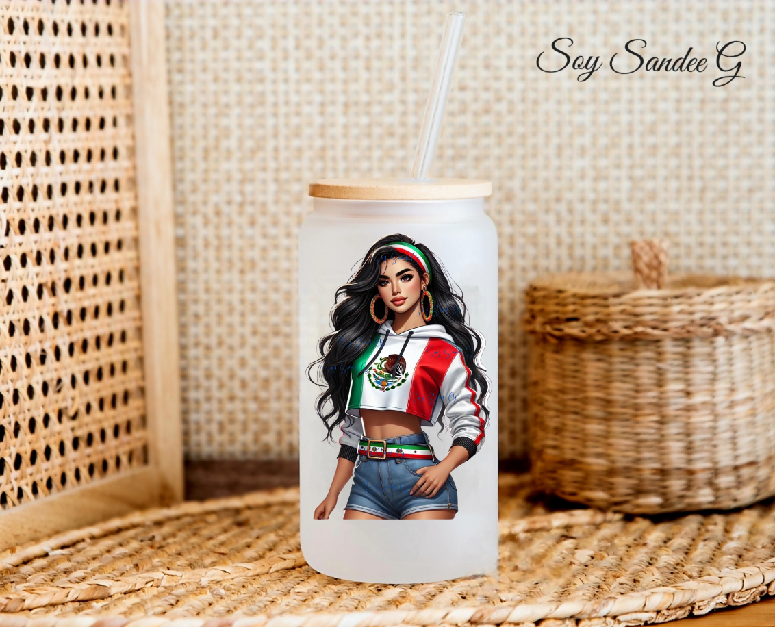 Sexy Mexican Latina #2 - UVDTF Decal for cups/hard surfaces