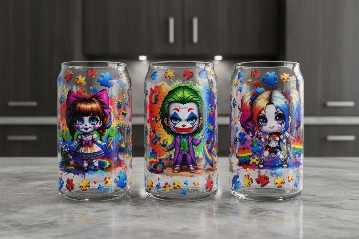 Envoltura UVDTF de Autism Joker