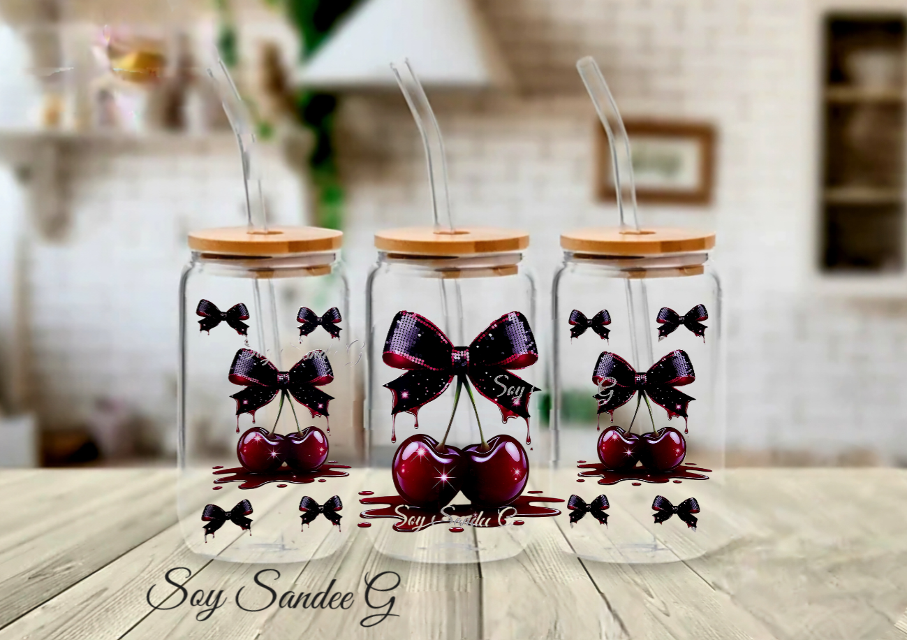 Dark Cherries - UVDTF Wrap for cups/hard surfaces sticker