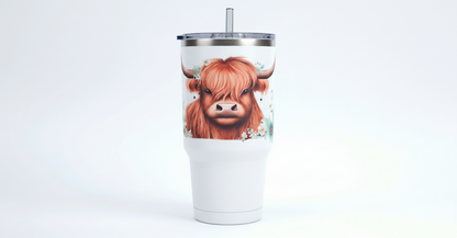Highland Cow #7 - UVDTF Wrap for cups/hard surfaces sticker