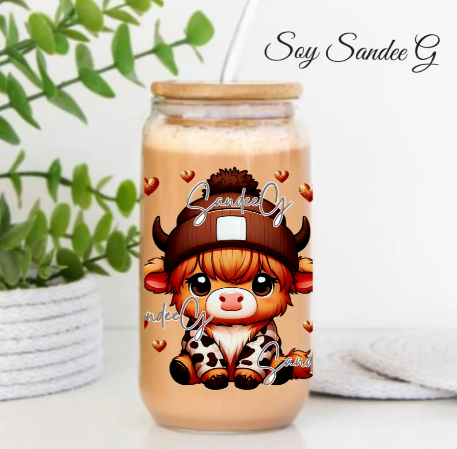 Baby Highland Cow - UVDTF Wrap for cups/hard surfaces sticker